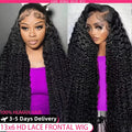 Deep Wave HD Lace frontal Wig-100% human Hair/ 13x6 &13x4/ 200% density