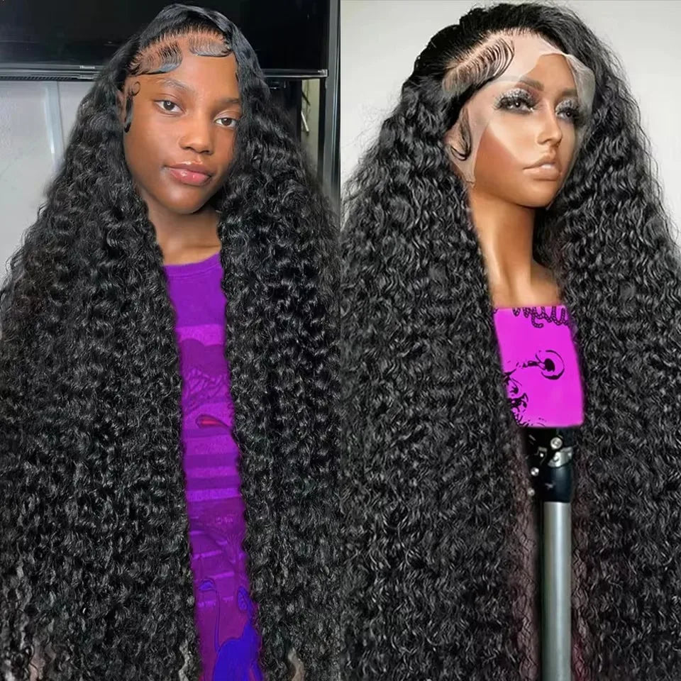 Deep Wave HD Lace frontal Wig-100% human Hair/ 13x6 &13x4/ 200% density